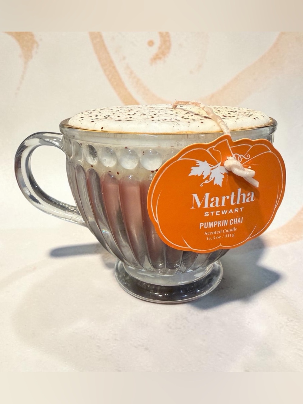 Martha Stewart Pumpkin Chai Mug Candle 14.5oz